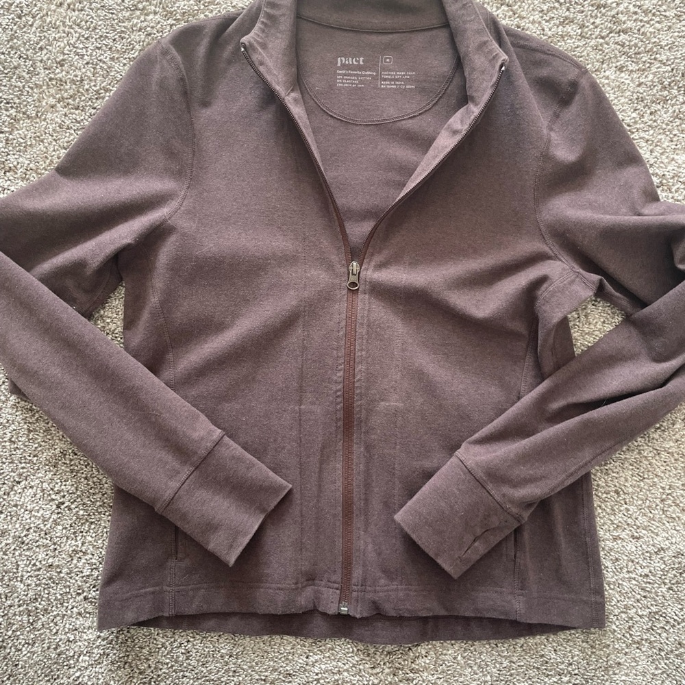 Pact Women's Dark Brown Bomber Jacket